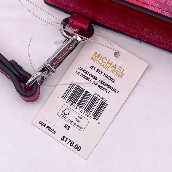 Michael Kors Double Zip Ombre Wallet Wristlet Smartphone Case - Picture 12 of 14